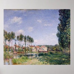 Póster Alfred Sisley   Bancos de Loing en Moret
