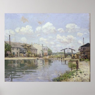 Póster Alfred Sisley   Canal Saint-Martin, París
