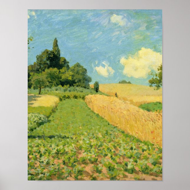 Póster Alfred Sisley | Cornfield (Frente)