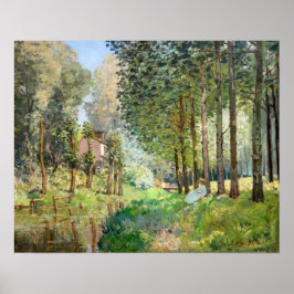 Póster Alfred Sisley - Descanso a lo largo del arroyo