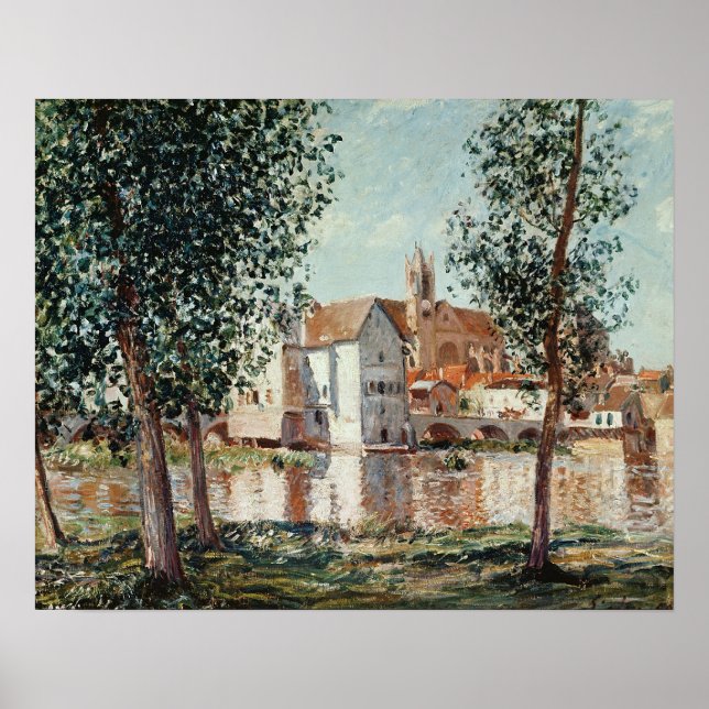 Póster Alfred Sisley | El amor en Moret (Frente)