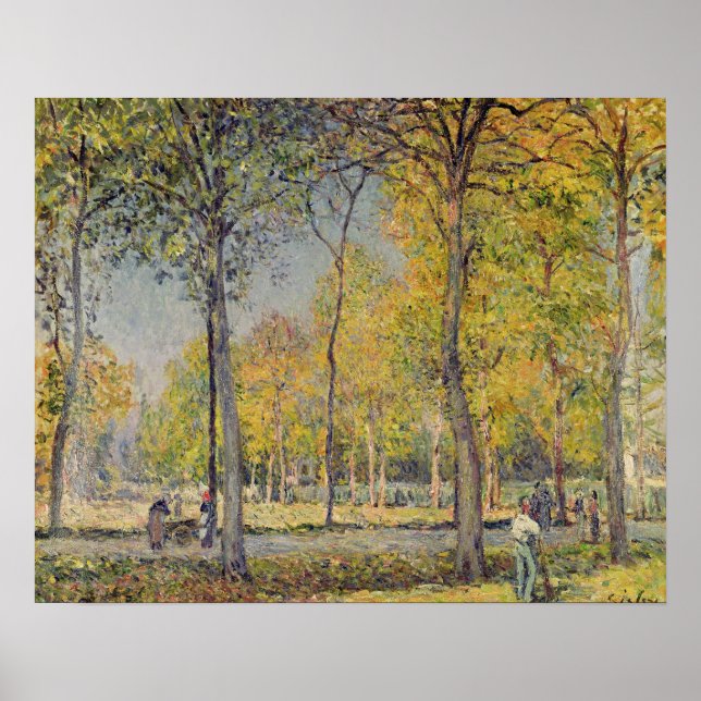 Póster Alfred Sisley | El Bois de Boulogne (Frente)
