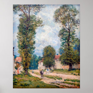 Póster Alfred Sisley - El camino de Versalles