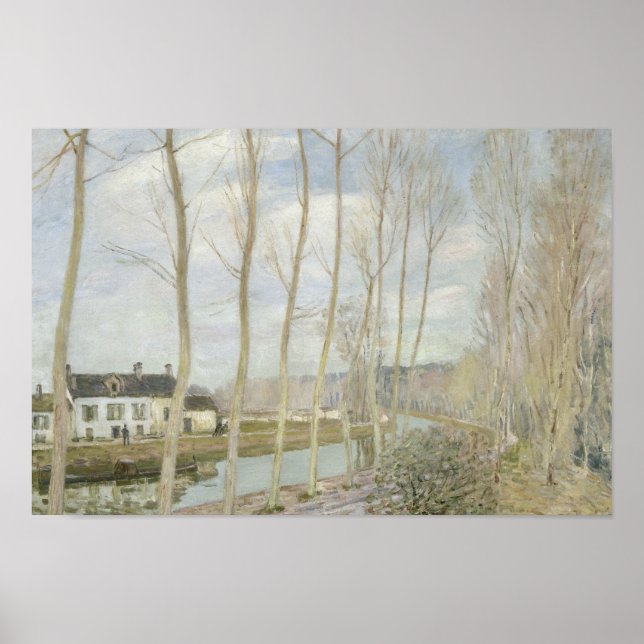 Póster Alfred Sisley - El canal del Loing (Frente)