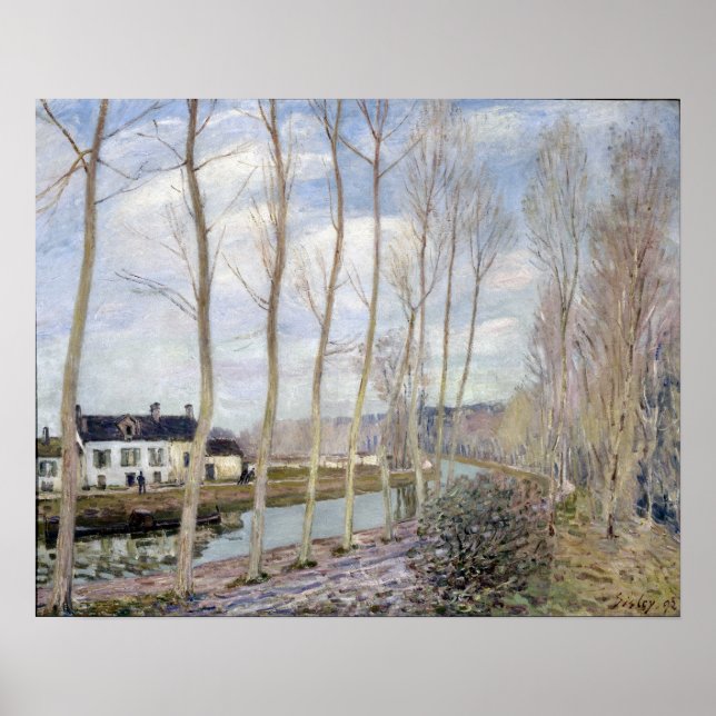 Póster Alfred Sisley el canal del Loing (Frente)