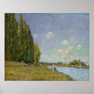Póster Alfred Sisley el   el Sena en Billancourt