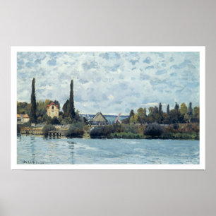 Póster Alfred Sisley el el Sena en Bougival