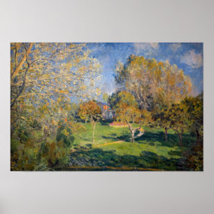 Póster Alfred Sisley - El jardín de Hoschede, Montgeron