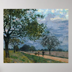 Póster Alfred Sisley, famoso artista visual, camina desde
