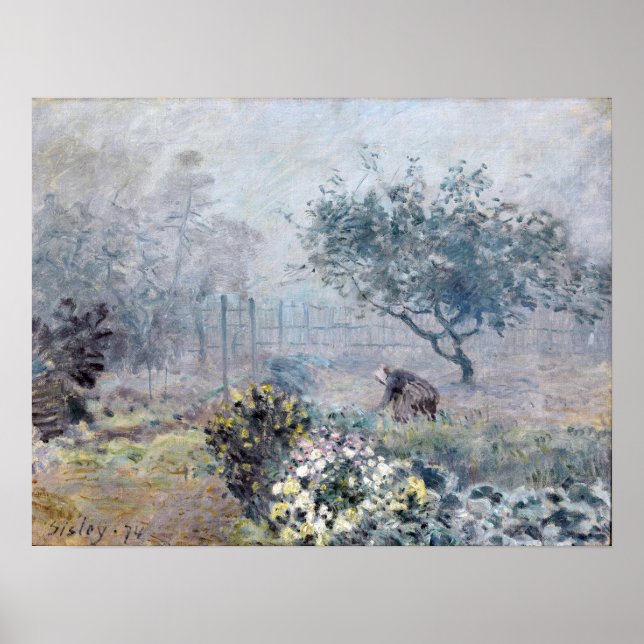 Póster Alfred Sisley Fog, Voisins (Frente)