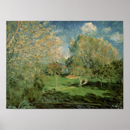Póster Alfred Sisley | Jardín de la familia Hoschede