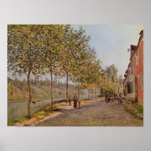 Póster Alfred Sisley   Junio por la mañana en Saint-Mamme