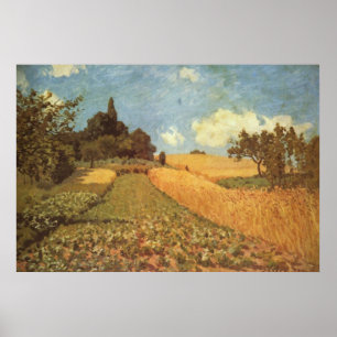 Póster Alfred Sisley Kornfeld 1873 - Aceite de campo