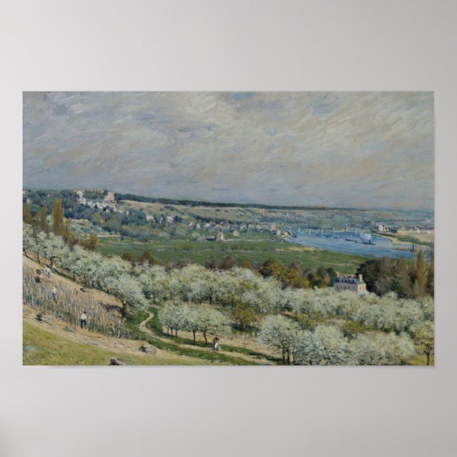 Póster Alfred Sisley - La terraza de Saint-Germain (Frente)