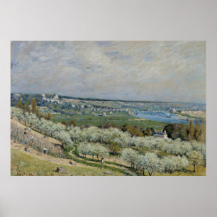 Póster Alfred Sisley La terraza de Saint-Germain, primave