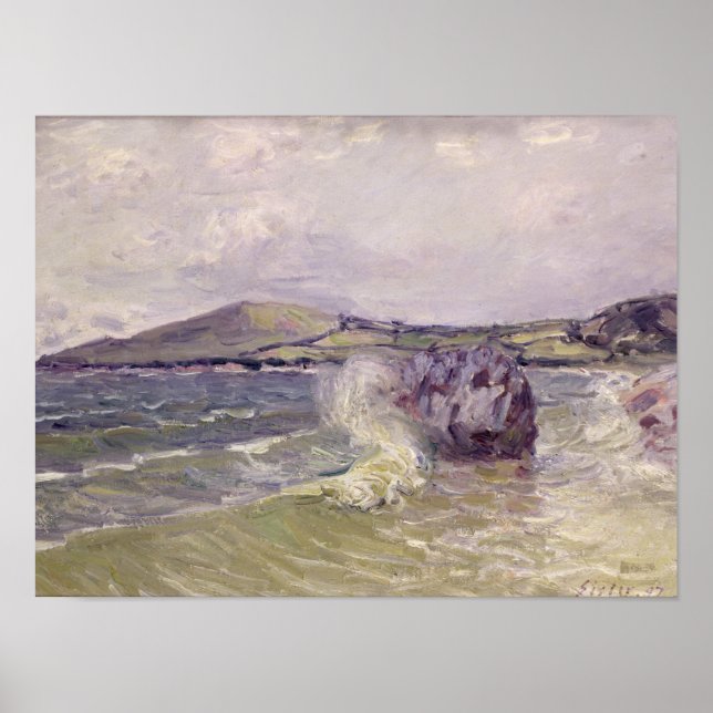 Póster Alfred Sisley | Lady's Cove, Langland Bay, Le Mati (Frente)