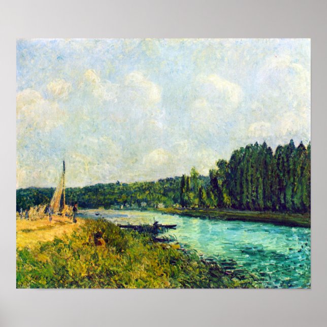 Póster Alfred Sisley - Las orillas del Oise (Frente)