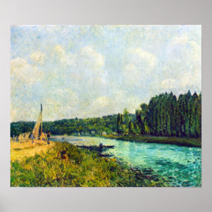Póster Alfred Sisley - los bancos del Oise