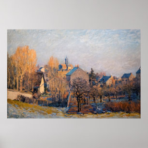 Póster Alfred Sisley - Mañana helada en Louveciennes