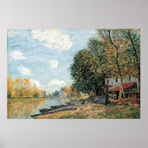 Póster Alfred Sisley Moret: Las orillas del río Loing