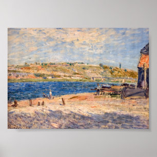 Póster Alfred Sisley - Orillas del río en Saint-Mammes