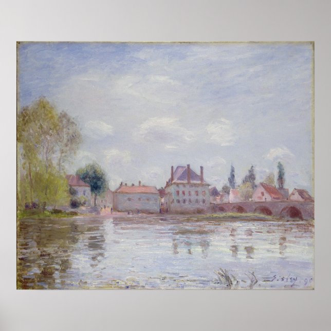 Póster Alfred Sisley | Puente de Moret-sur-Loing (Frente)
