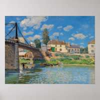 Alfred Sisley - Puente en Villeneuve-la-Garenne