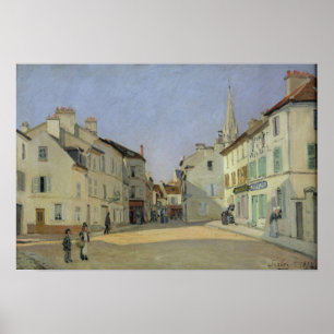 Póster Alfred Sisley   Rue de la Chaussee en Argenteuil