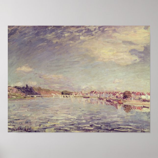 Póster Alfred Sisley | Saint-Mammes (Frente)