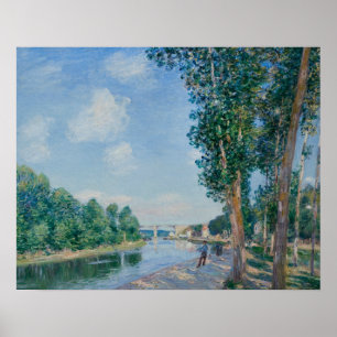 Póster Alfred Sisley - Santo-Mammes. Sol de junio