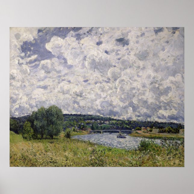 Póster Alfred Sisley | Sena en Suresnes (Frente)
