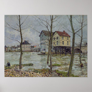 Póster Alfred Sisley   The Mills at Moret-sur-Loing
