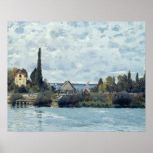 Póster Alfred Sisley The Seine at Bougival
