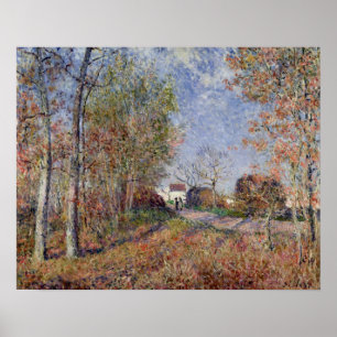 Póster Alfred Sisley Un rincón de los bosques en Sablon