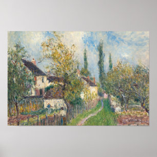 Póster Alfred Sisley - Un sendero en Les Sablons
