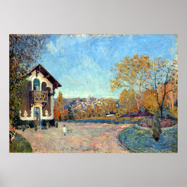Póster Alfred Sisley Vista de Marly-le-Roi de Coeur-Vola (Frente)