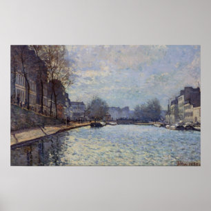 Póster Alfred Sisley Vista del Canal St-Martin, París