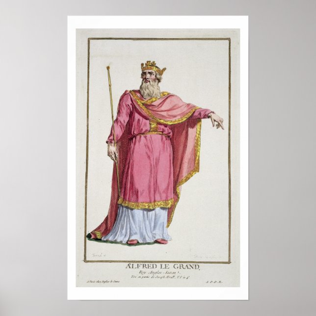 Póster Alfred the Great (849-99) de 'Receuil des Estamp (Frente)