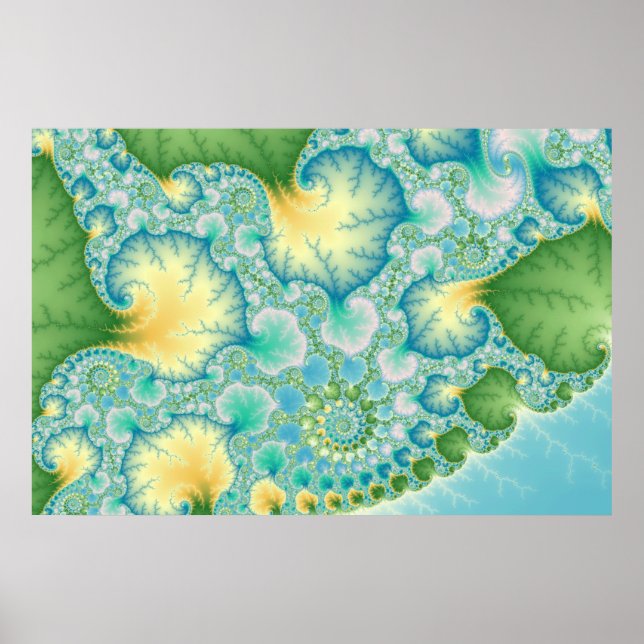 Póster Algae - Fractal (Frente)