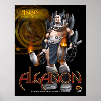 Póster Alganon Argon Deity Poster