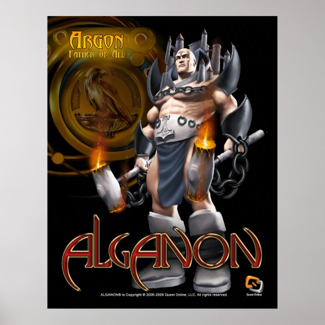Póster Alganon Argon Deity Poster (Frente)
