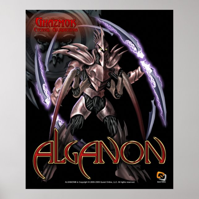 Póster Alganon Ghazmok Deity Poster (Frente)