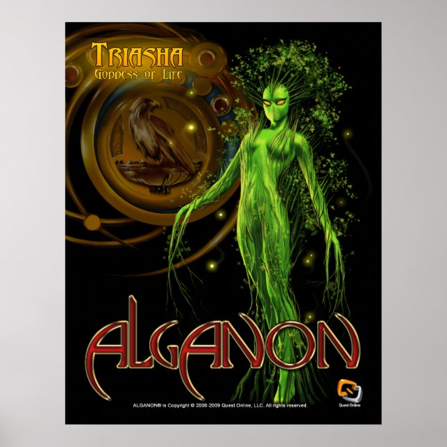 Póster Alganon Triasha Deity Poster (Frente)