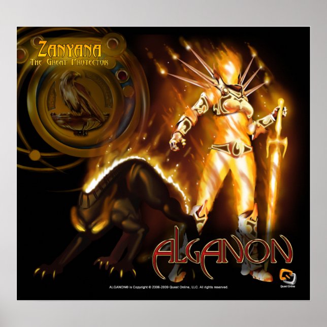 Póster Alganon Zanyana Deity Poster (Frente)