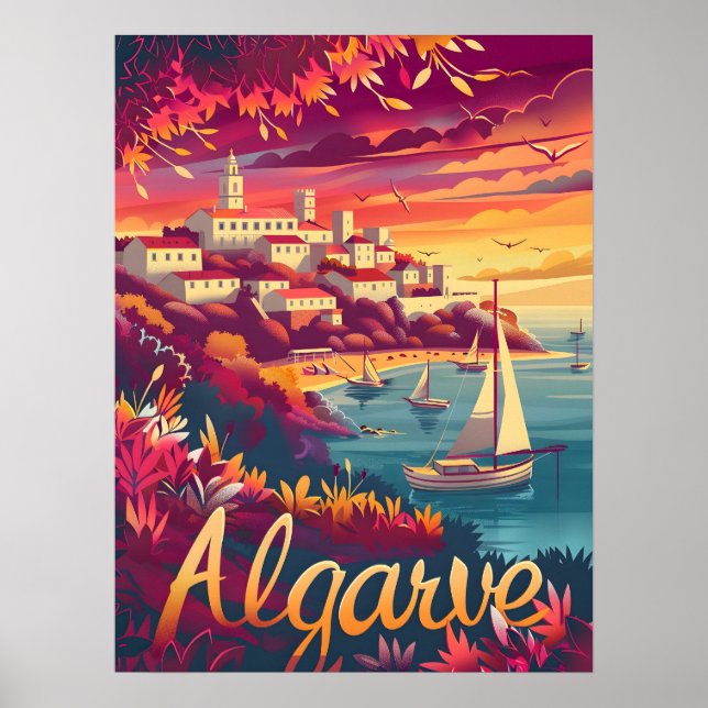 Póster Algarve Sunset (Frente)