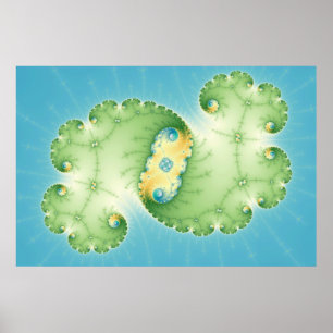 Póster Algas - Poster fractal
