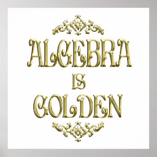 Póster ALGEBRA es Golden