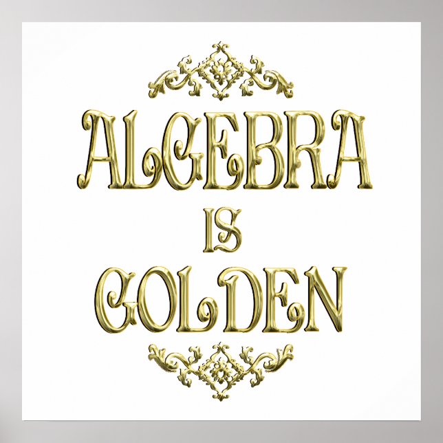 Póster ALGEBRA es Golden (Frente)