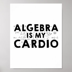Póster Algebra Math   Ideas de regalo para el estudio de