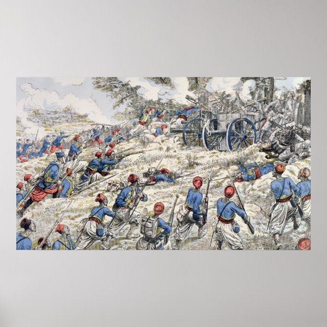 Póster Algerian riflemen of the French army (Frente)